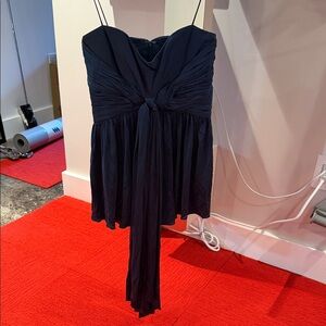 Foley & Corinna petrol blue spaghetti-Strap Cocktail corset